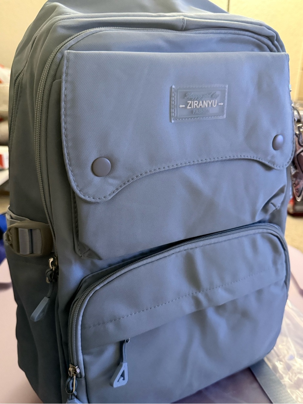 Slate Blue Backpack - Durable Everyday Bag